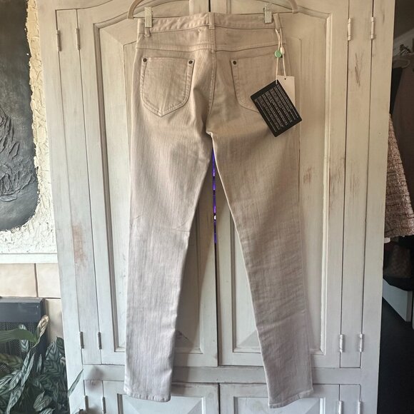 MAISON MARTIN MARGIELA PARIS FADED CAMEL DENIM JEANS - Picture 2 of 7